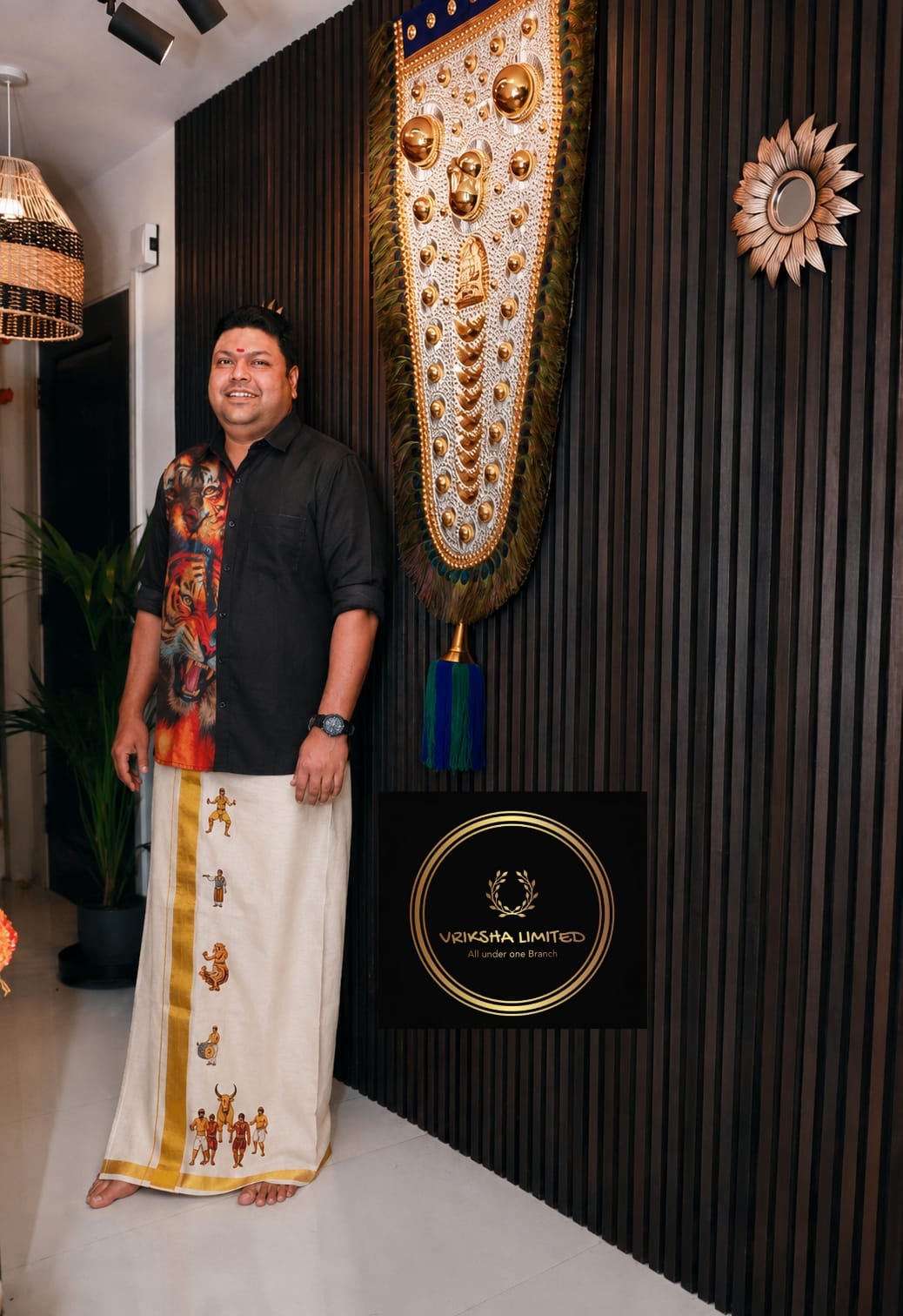 Theyyam Art Shirt Look
