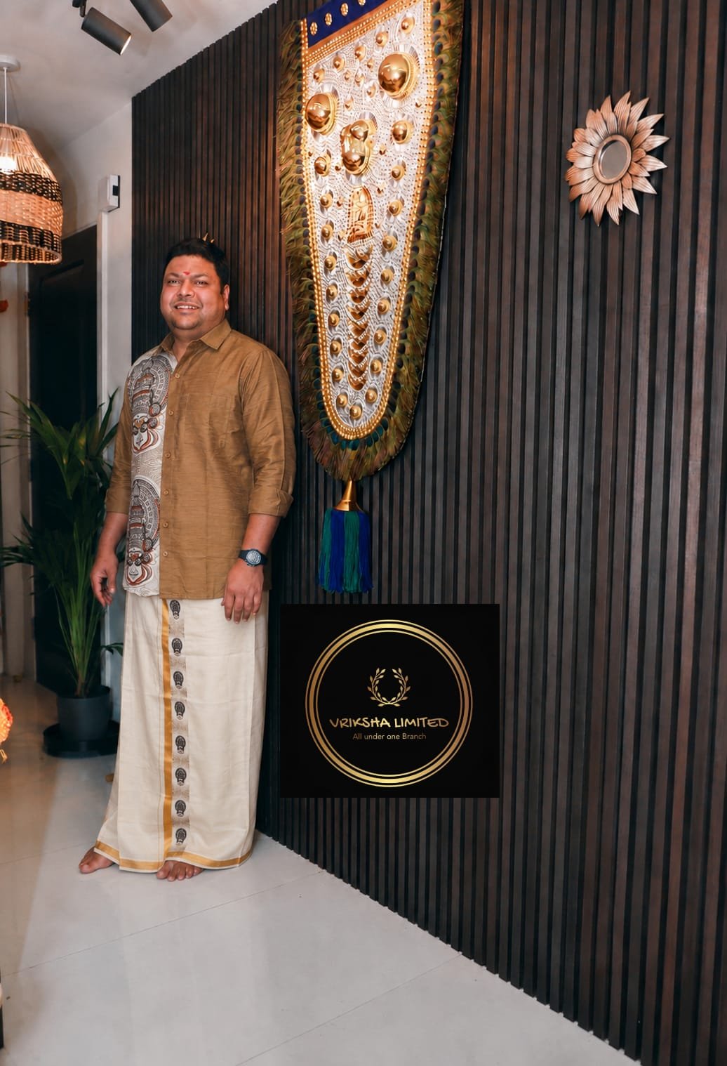 Kathakali Gold Shirt Look