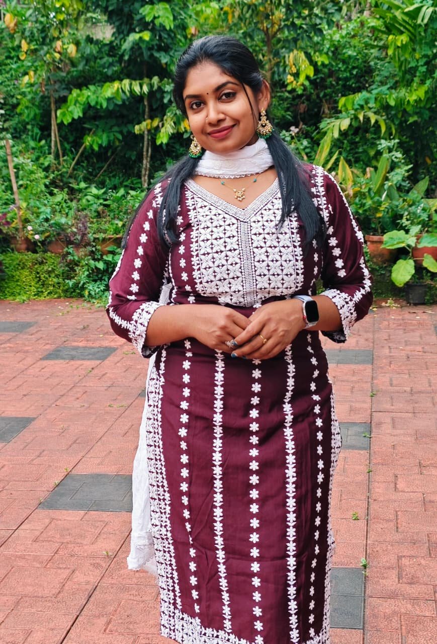 Maroon Churidar Set